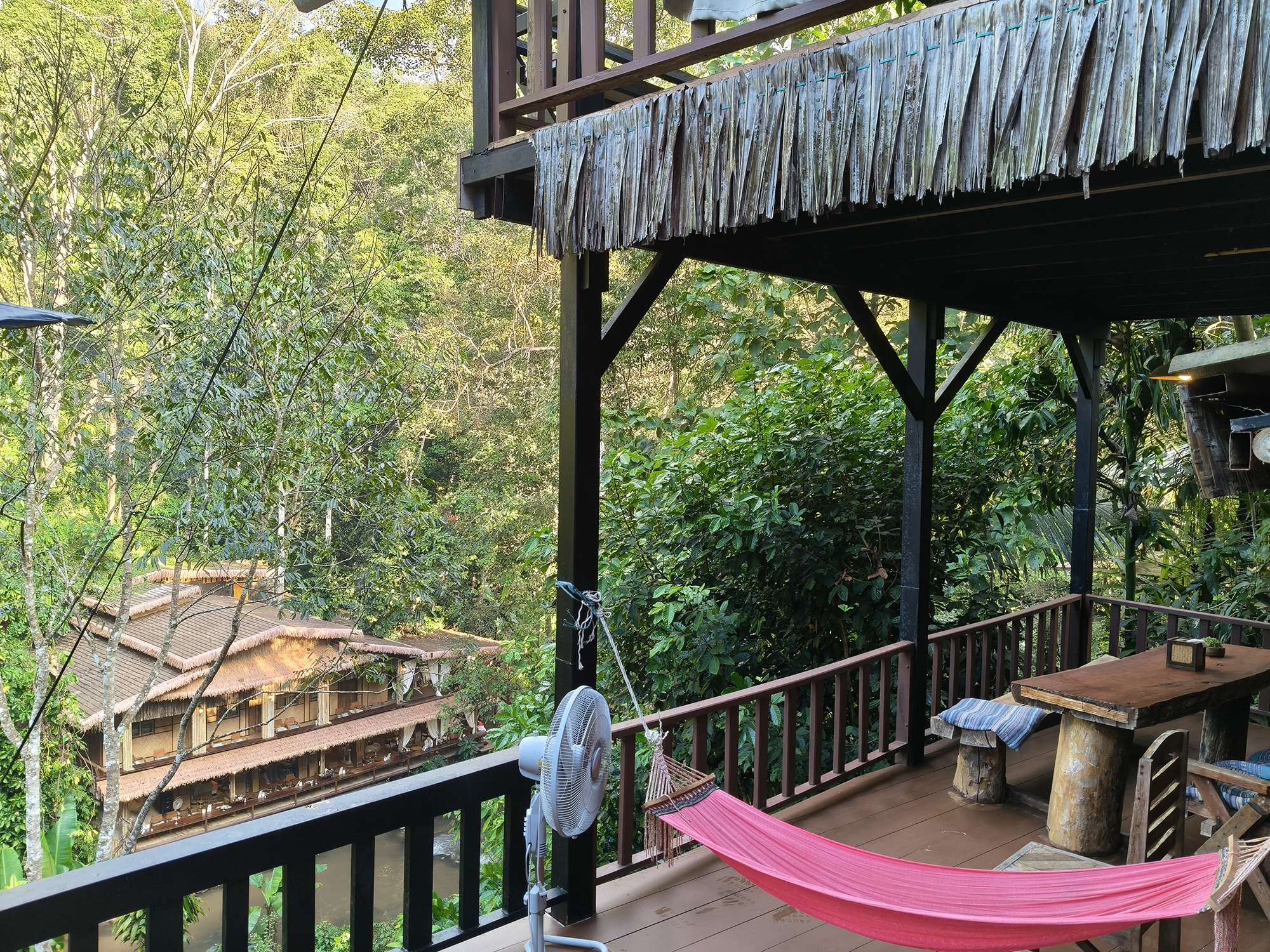 Arrival at the Homestay Ban Tarnchevee Homestay entrance in the jungle of Chiang Dao
