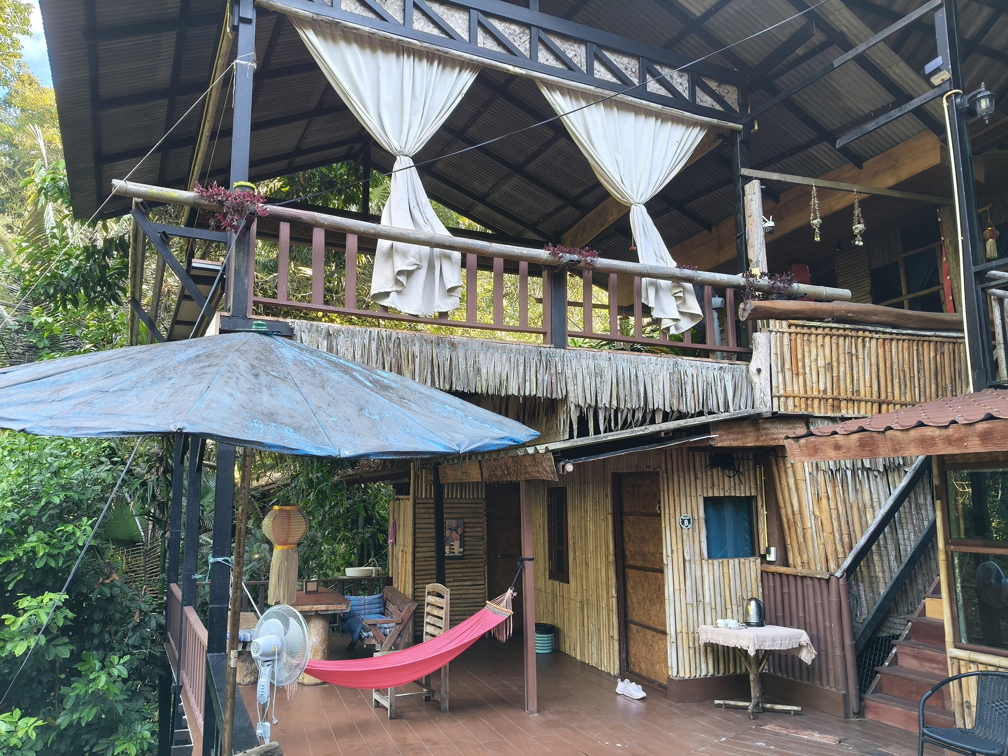 Wooden Walkways & Streams Wooden walkway and stream at Ban Tarnchevee Homestay