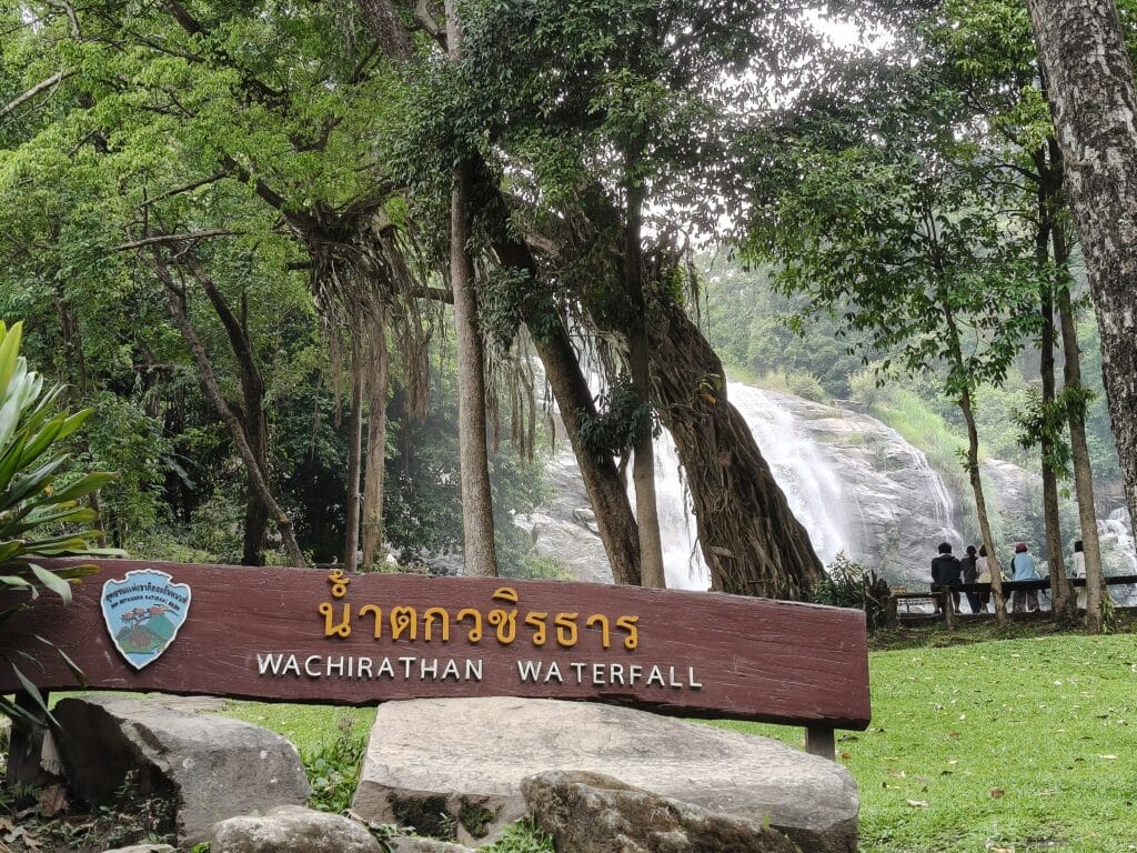 Wachirathan Waterfall is one of Thailand’s most impressive waterfalls Experience the beauty of Northern Thailand on two wheels with a scooter rental from BudgetCatcher and ride to the breathtaking Wachirathan Waterfall.