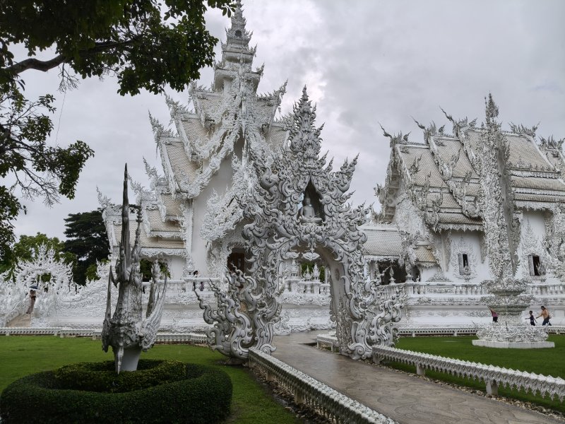 White Buddha at Wat Rong Khun Wat Rong Khun temple in Chiang Rai