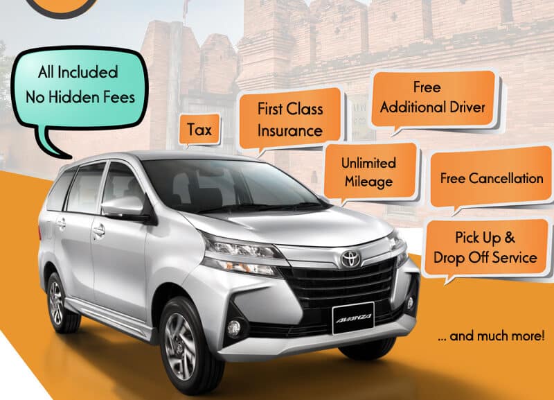 Check car rental daily rates in Chiang Mai with BudgetCatcher.