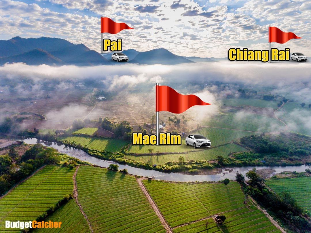 One Way Car Rental - Rent a car at Mae Rim, Chiang Rai and Pai.